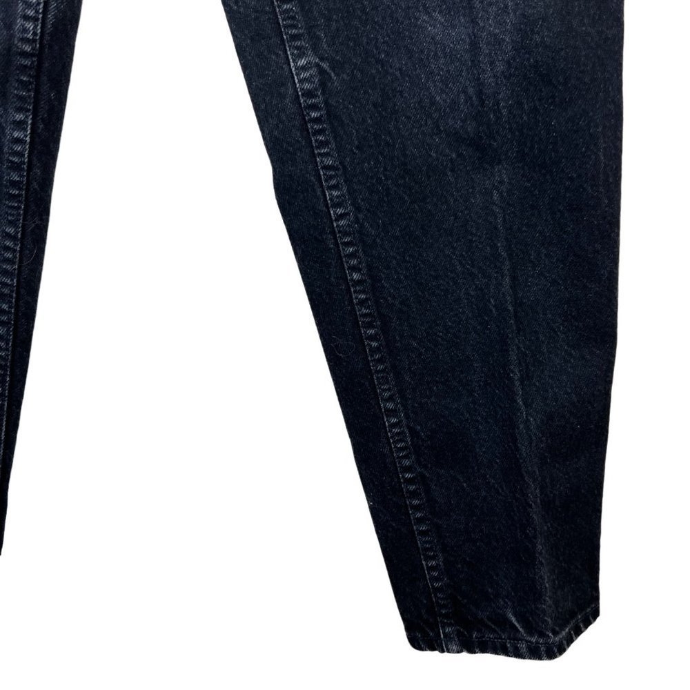 LEVI’S 551 Relaxed Fit Tapered Leg Black Denim Jean Pants Size 12 MED - Picture 4 of 11